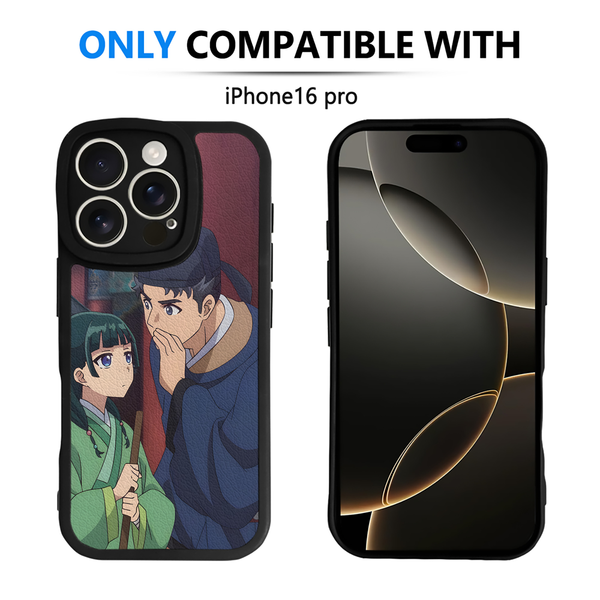 （画像用） 薬屋のひとりごと The Apothecary Diaries 【iPhone 16シリーズ対応】シリコンスマホケース（レザー調） 材質：シリコン